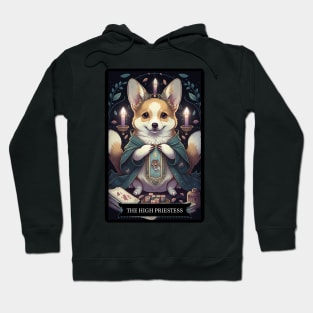 The High Priestess Tarot Corgi Hoodie